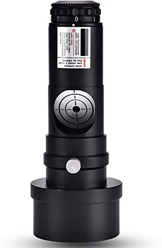 POFET Telescope Collimator 1,25 '' Metallkollimationsokular mit 2 "Adapter 7 Bright Levels Collimator für Teleskop