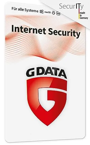 G DATA Internet Security 2024 | 1 Gerät | 1 Jahr | für PC, Mac, Android, iOS | zukünftige Updates inklusive | Made in Germany | Aktivierungskarte per Post
