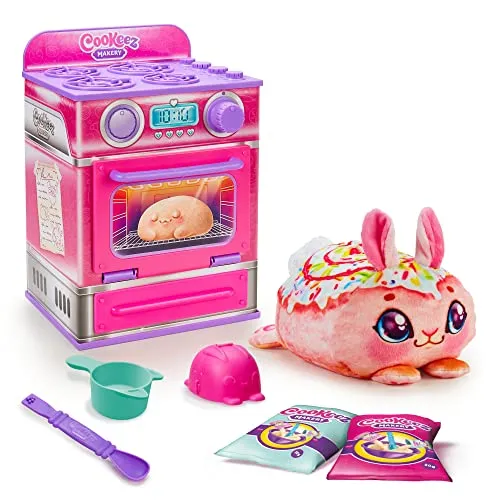 Cookeez Makery Ofen-Spielset in Pink - Stofftiere & Teddybären: Backe dein eigenes interaktives Plüschtier mit Überraschungseffekt – duftend, warm und voller Spielspaß!