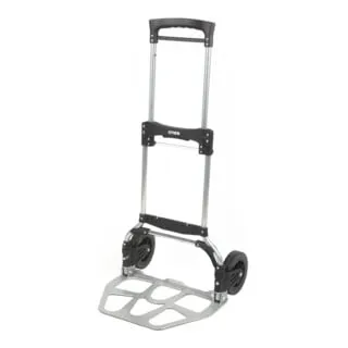 STIER Klappbare Sackkarre aus Aluminium - Sackkarre für bis zu 120 kg, klappbar und treppenstufen-geeignet; ideal für den Transport von Getränkekisten und Paketen.