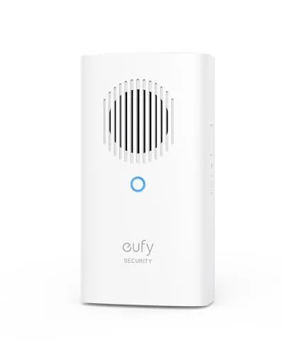 Eufy Security Video Doorbell Add-on Chime - Funkgong für Innen - Video-Türklingeln mit einstellbarer Lautstärke und 8 Melodien, ermöglicht gebührenfreie Nutzung und einfache Einrichtung, perfekt für dein Zuhause.