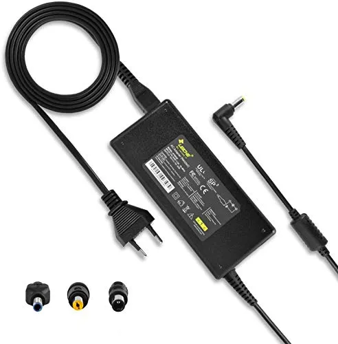 LEICKE ULL Universalnetzteil 90W für HP & Acer - Ladegeräte & Netzteile für tragbare Computer, kompatibel mit zahlreichen Laptopmodellen und ausgestattet mit 4 verschiedenen Steckern für maximale Flexibilität.