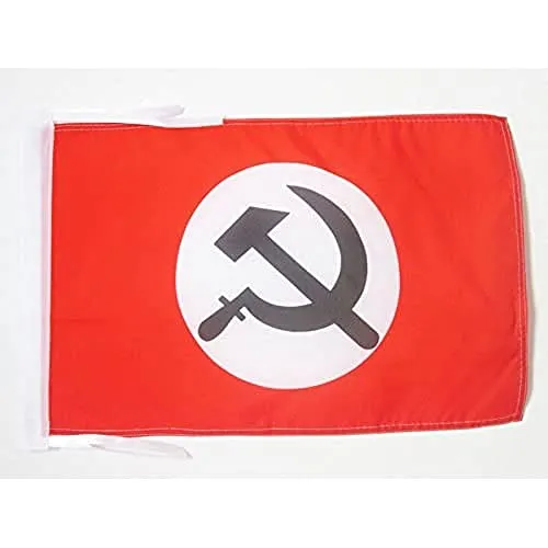 AZ FLAG - Flagge Nationalbolschewistische Partei Russlands - 45x30 cm Mit Kordel - Nbp Fahne 30 x 45 Cm - Flaggen