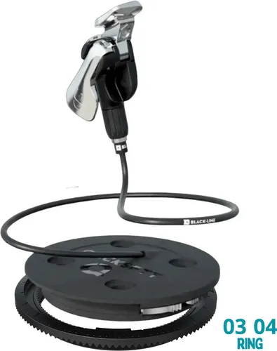 BLACK-LINE QUICKSETT ORIGIN 2.0 mit RING 03-04 - Innovativer QuickSett ORIGIN 2.0 für Snowboard-Bindungen, ermöglicht eine einfache Rotation des Vorderfußes und reduziert die Belastung der Knie beim Traversieren und Lift-Einsteigen.