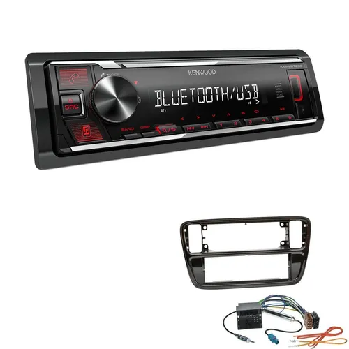 Kenwood Autoradio Bluetooth USB AUX für VW Up 2011-2016 - Autoradio mit Bluetooth, USB und AUX, ideal für VW Up. Genießen Sie Musik-Streaming und Freisprechanrufe in elegantem piano black.