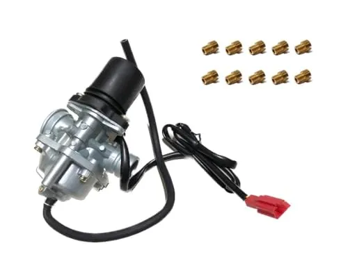 16mm Vergaser + Düsen Set passend für ATU Explorer, Adly, Baotian, CPI, Generic, Sachs, Keeway, Kreidler – inkl. 10-teiliges Hauptdüsen-Set