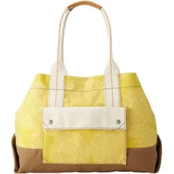 Fossil Handtasche Gelb Lena Tote - ZB5671700 - Handtasche aus hochwertigem Stoff in leuchtendem Gelb, mit praktischem Magnetverschluss und mehreren Fächern für optimale Organisation.