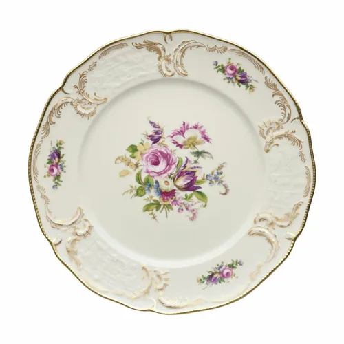Rosenthal Platzteller Sanssouci Elfenbein Diplomat - Eleganter Porzellan Platzteller in Mehrfarbig, ideal für festliche Anlässe und Tischdekoration.