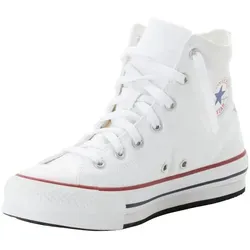 CONVERSE CHUCK TAYLOR EVA LIFT CANVAS PLATFORM Sneaker für Mädchen - Modische knöchelhohe Sneaker in white-garnet-navy, aus atmungsaktivem Canvas, ideal für stilvolle Outfits und den täglichen Komfort.
