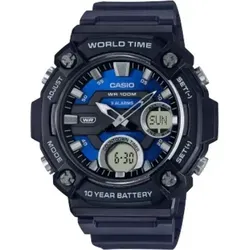 Casio Oversize Uhr AEQ-120W-2AVDF - Herrenuhren mit 10 Jahren Batterielaufzeit, ideal für zuverlässige Zeitmessung und stilvolles Tragen.