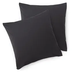 Blumtal Kissenbezug, Anthrazit, Textil, Quadratisch, 50x50 cm, Oeko-Tex® Standard 100, Wohntextilien, Bezüge, Kissenbezüge
