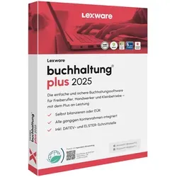 Lexware buchhaltung plus 2025 - Abo Software - Office-Software für effiziente Buchhaltung mit umfangreichen Schnittstellen und 365-tägiger Aktualitätsgarantie für Ihre Finanzdaten.