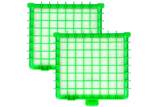 McFilter HEPA-Filter 2x Mikrofilter, Zubehör für Rowenta Silence Force ZR002901, passgenau, grün