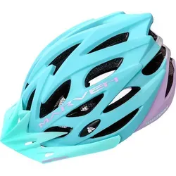 METEOR Marven I Fahrradhelm für Herren, Damen und Kinder - Blau/Rosa, 52-56 cm - Der METEOR Marven I Fahrradhelm bietet optimalen Schutz und hohen Tragekomfort für Radfahrer. Mit innovativem Belüftungssystem und einfacher Größenanpassung ist er ideal für alle Radsportarten.