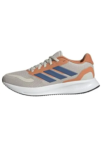 adidas Unisex Kinder RUNFALCON 5 Schuhe JUNIOR, Alumina/Dusky Petrol/Dusky Orange, 39 1/3 EU - Sportliche Kinder-Sneaker mit schnellem Schnürverschluss und bequemem CLOUDFOAM für optimalen Tragekomfort und gute Dämpfung. Ideal für aktive Kids!