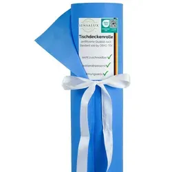 Sensalux Tischdecke Hellblau 1,50m x 25m - Hochwertige Tischdeckenrolle für jede Feier, aus 100% Polypropylen und OEKO-TEX® zertifiziert, ideal für Geburtstage, Hochzeiten und Events.