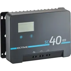 ECTIVE SC 40 Pro MPPT Solar-Laderegler 12V/24V 40A Gen. 2 - Solarladeregler mit fortschrittlicher MPPT-Technologie für hohe Effizienz und kürzere Ladezeiten, ideal für große Batteriesysteme und maximale Nutzung von Sonnenenergie.