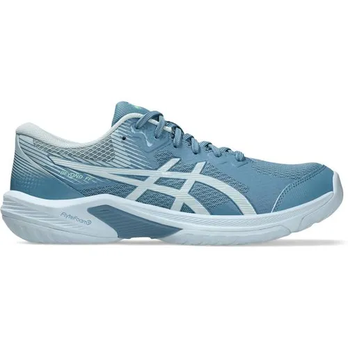 Asics Volleyball BEYOND FF SABA BLUE/COOL GREY 44 EU - Sportliche Volleyballschuhe in Größe 44 EU, ideal für dynamische Bewegungen und optimalen Halt auf dem Spielfeld.