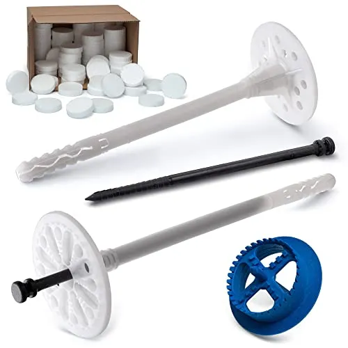 STRÜBER WDVS SET - Dämmstoffdübel & Styropor Rondellen - Vielseitiges WDVS-Set mit robusten Dämmstoffdübeln und Styropor Rondellen für eine einfache Montage. Ideal zur sicheren Befestigung von Wärmedämmverbundsystemen. Praktisch und effizient für Ihre Dämmprojekte.