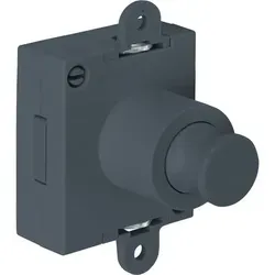 JUNIE Push-Lock Riegel-Drehstangenschloss beidseitig - anthrazitgrau