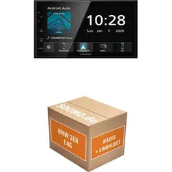 Kenwood DMX5020BTS Autoradio Einbaupaket für BMW 3er E46 - Komplettset für den einfachen Austausch des Radios in Ihrem BMW 3er E46 (1998-2007): inkl. Kenwood DMX5020BTS mit Apple CarPlay, Android Auto und hochwertigem Touchscreen. Alle notwendigen Adapter und Zubehörteile sind enthalten.