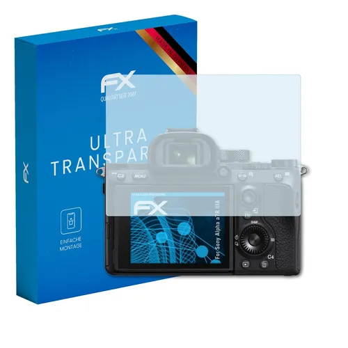 atFoliX 3x Displayschutzfolie für Sony Alpha a7R IIIA Schutzfolie klar Folie