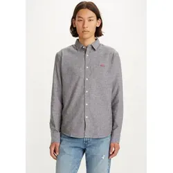 Levi's Herren Ls Battery Hm Slim Shirt, Black Agate, S EU - Herrenhemden mit modernem Slim-Fit, vielseitig kombinierbar und dezentem Logo auf der Brust – ein Must-Have für jeden Kleiderschrank!