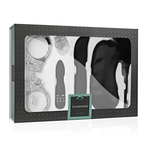 Erotik Sexspielzeug für Paare Geschenkset LIEBESLEBEN, 6-teiliges Erotik Geschenkbox inkl. Rabbit Vibro, Minivibrator, Cockring Vibrierend, Handschellen, Augenmaske und Federkitzler