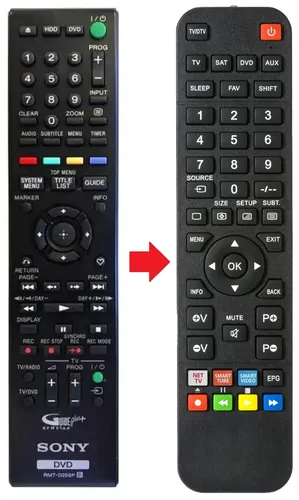 Fernbedienung geeignet für SONY RDR-HX980 | RDR-HX990 | RDR-HXD1090