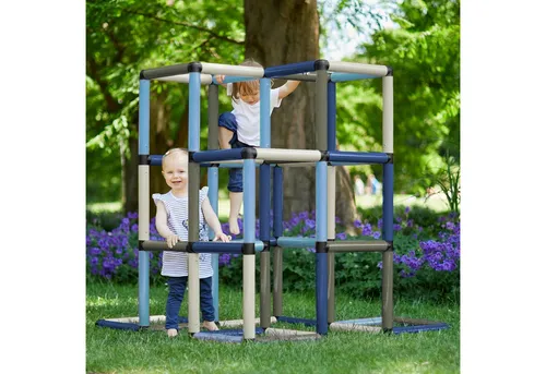 Quadro Kletterpyramide Home – Modulares Klettergerüst - Klettergerüst für drinnen und draußen, 237 Teile – fördert motorische Fähigkeiten und Kreativität. Ideal für Kinder ab 12 Monaten, flexibel anpassbar und leicht zu reinigen.