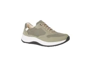 Ganter High Flyer Schnürschuh grün 42 EU - Herren-Halbschuhe aus hochwertigem Nubukleder in salbei, mit 1 cm Absatzhöhe und praktischem Reißverschluss für einfachen Einstieg.