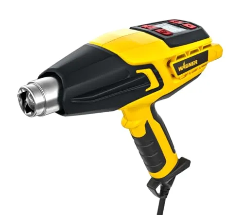 Wagner 2359352 Furno 500 Heißluftgebläse 2000W - Heißluftpistole mit 12 Temperaturstufen, grafischem LED Display und Speicher-Funktion für präzise Anwendungen in Handwerk und DIY-Projekten.