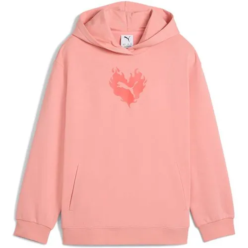 PUMA Mädchen Flaming Love Hoodie TR G, Pink Fruit, Größe 152 - Kinder-Sweater mit stylischem Flamingo-Design, perfekt für modebewusste Mädchen und kuschelige Freizeitoutfits.