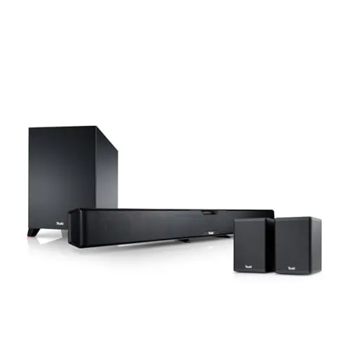 Teufel CINEBAR PRO Surround Soundsystem 4.1 - High-End Soundbar mit kabellosem Subwoofer und Rear-Speakern für ein unvergleichliches Klangerlebnis. Unterstützt WLAN, Bluetooth und 4K-Video.