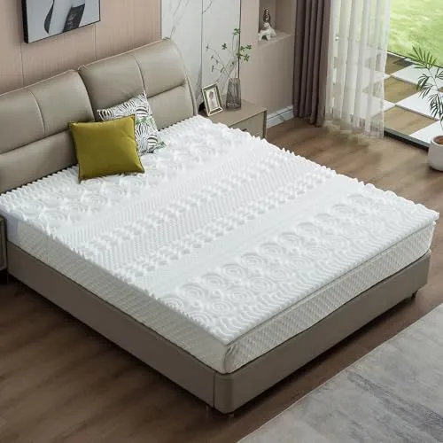 AMBINESS® Matratzen Topper Memory Foam 80x200cm - 180x200cm - Matratzenauflagen & -Topper, antimikrobiell und hypoallergen für erholsamen Schlaf in jedem Zimmer. Ideal für alle Jahreszeiten und Boxspringbetten.
