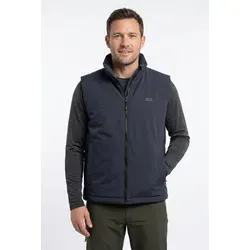 Jack Wolfskin Glacier Shield Vest M - Dunkelblau - Isolierende Herrenweste aus wasserdichtem TEXAPORE-Gewebe, ideal für Freizeit und Wandern. Atmungsaktiv, schnell trocknend und mit einstellbarem Saum für besten Komfort.