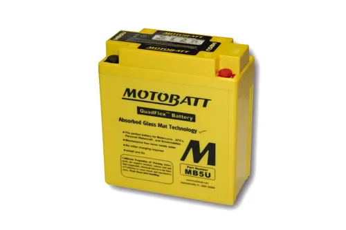 Motobatt MB5U 7Ah Batterie - E-Scooter Batterie mit 7Ah, AGM-Technologie und höherer Kapazität als Konkurrenzprodukte, ideal für zuverlässige Leistung.