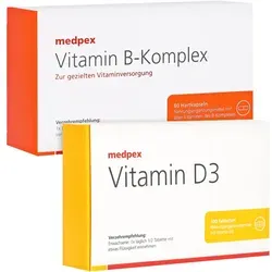 medpex Vitamin B-Komplex & Vitamin D3 60+100 St
