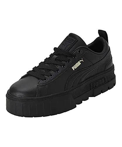 PUMA Mayze Classic Wns Sneaker schwarz 37,5 EU - Sneaker in Größe 37,5, sportlich und stylish, aus hochwertigem Leder und Synthetik, mit herausnehmbarer Innensohle für optimalen Komfort.