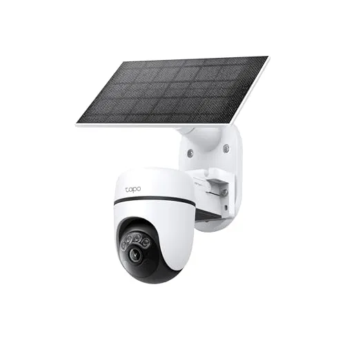 Tapo C610 Kit Überwachungskamera mit Solarpanel, Weiß - Überwachungskamera - Tapo C610 Kit mit Solarpanel, wartungsfrei und kabellos, bietet 360° Schwenk- und Neigefunktion sowie intelligente Personenerkennung für optimale Sicherheit.