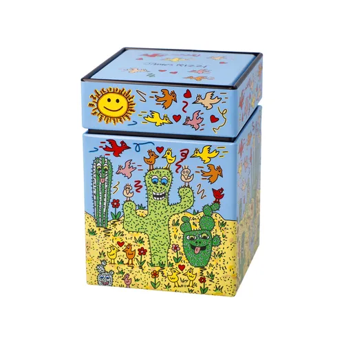 Goebel Pop Art James Rizzi Teedose 'Desert Life' 2023