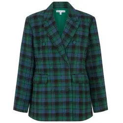 Lily and Lionel Jackenblazer Zena Double Breasted Prince Of Wales Check Print Jacket Damen blau 38