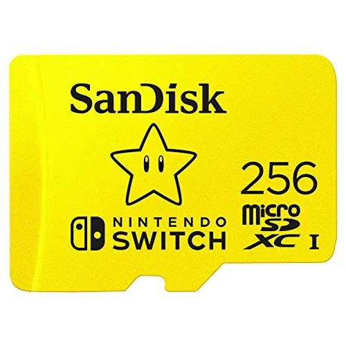 SanDisk microSDXC UHS-I Speicherkarte für Nintendo Switch 256 GB - 100 MB/s Übertragung, ideal für Gamer mit grenzenlosem Speicherplatz und 30 Jahre Garantie