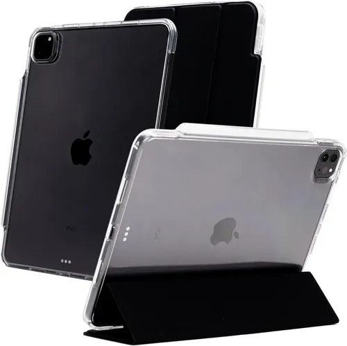 GEAR4 iPad Klappetui Folio Case Schwarz Klar Für iPad 7/8/9/10 & 12,9" 3/4/5/6