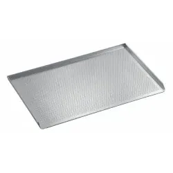 Bartscher Lochblech 600 x 400-AL 100413 - Küchenhelfer für sicheres Backen, temperaturbeständig bis 260 °C und mit 3-seitigem Rand für einfaches Transportieren.