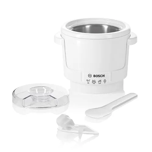 Bosch Eisbereiter MUZ5EB2 - 550ml doppelwandiger Kühlbehälter, ideal für selbstgemachtes Eis und Sorbet mit MUM5 Küchenmaschinen