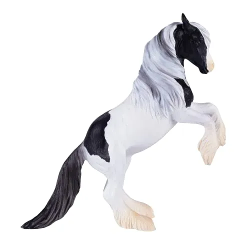MOJO - Gypsy Vanner Hengst | Handbemalte Spielfigur | Horse Collection | Lebensecht & Hochdetailliert | Entworfen im Vereinigten Königreich