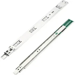GTV - Schubladenschienen H45 VERSALITE PLUS+, Kugelführung mit Dämpfung, H=45mm, Schlitten min Soft-Close-Mechanismus, Belastbarkeit 40kg, Einfac...