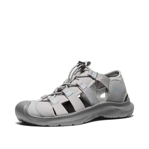 KEEN Damen Seanik H2 Sandalen, Alloy/Skyway, 39 EU - Wanderschuhe mit verstellbaren Bungee-Schnüren für einfachen Einstieg; ideal für Abenteuer im Wasser dank schnell trocknendem Futter und hoher Traktion auf unebenem Gelände.