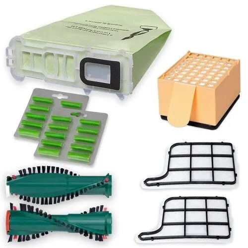 37-tlg Set passt für Vorwerk Kobold 135 EB 351 Staubsaugerbeutel Bürsten Duft